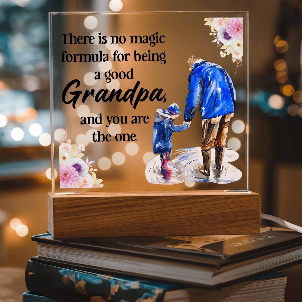 Acrylic Square Design - Grandpa - DearTreasure