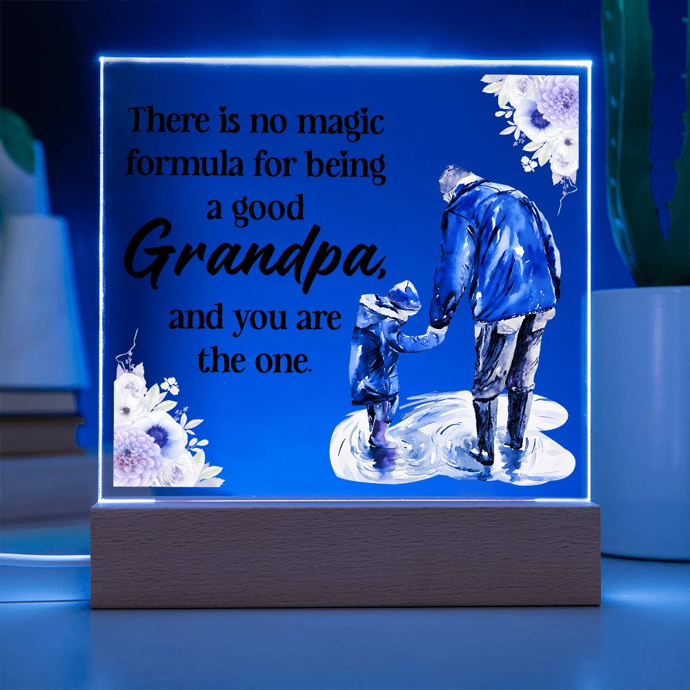 Acrylic Square Design - Grandpa - DearTreasure