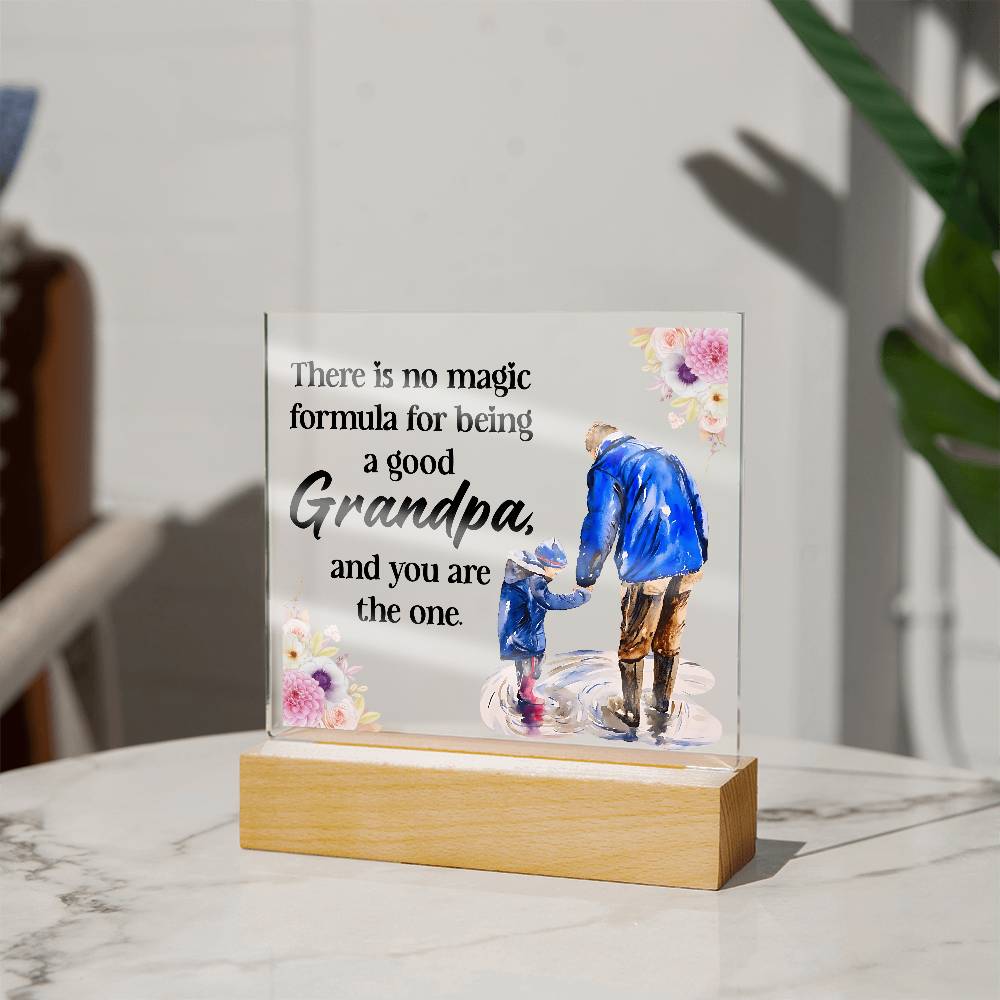 Acrylic Square Design - Grandpa - DearTreasure