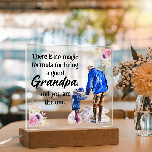 Acrylic Square Design - Grandpa - DearTreasure