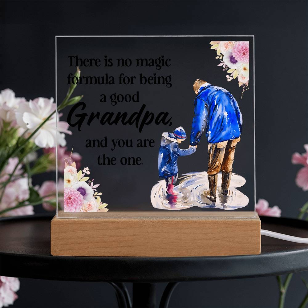 Acrylic Square Design - Grandpa - DearTreasure