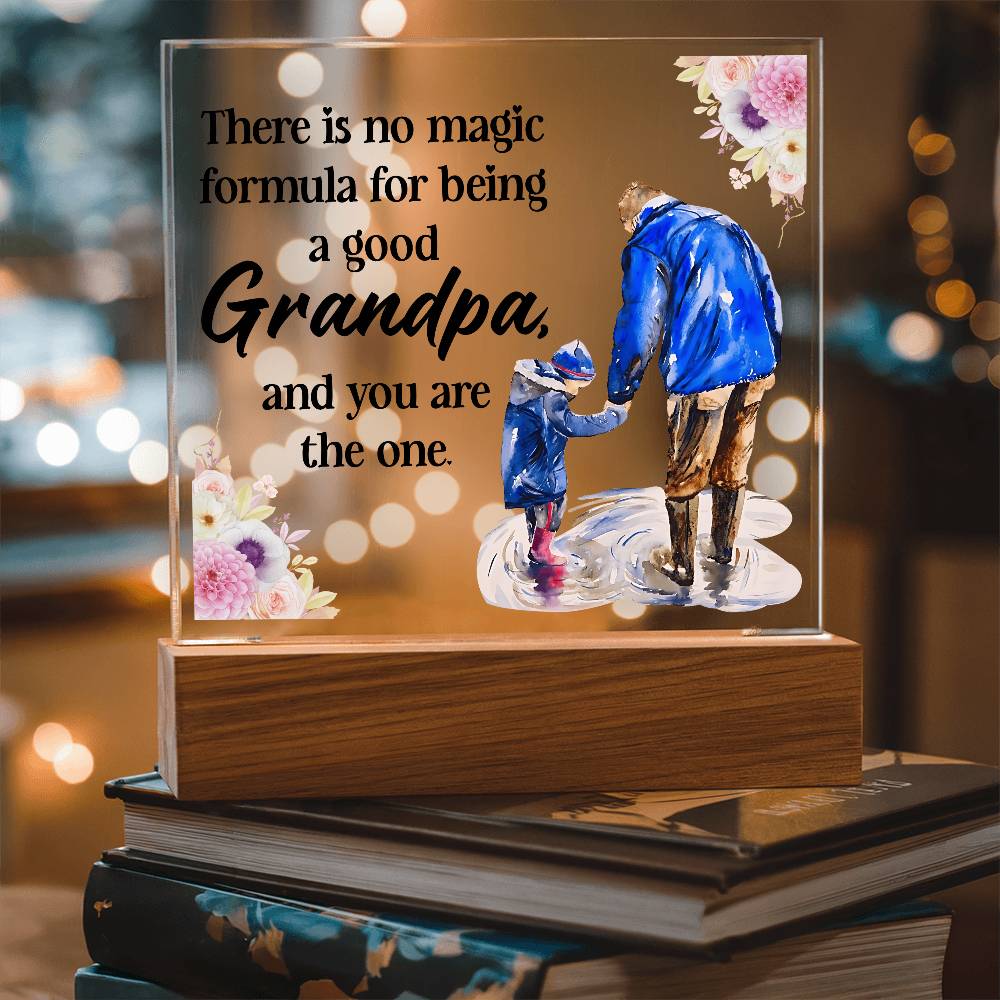 Acrylic Square Design - Grandpa - DearTreasure