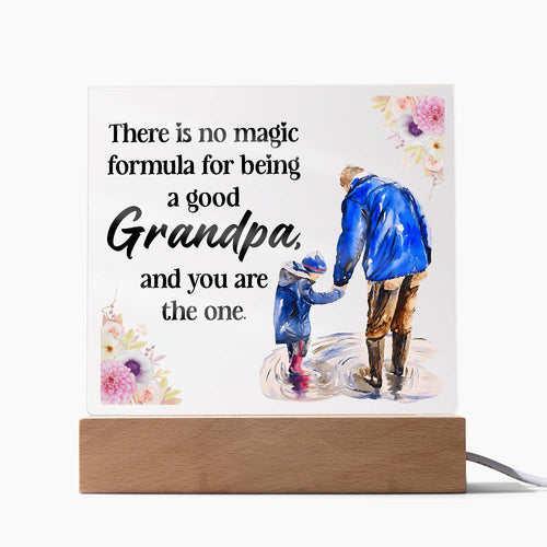Acrylic Square Design - Grandpa - DearTreasure