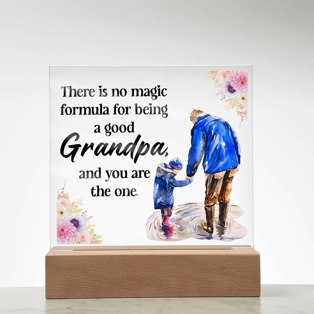 Acrylic Square Design - Grandpa - DearTreasure