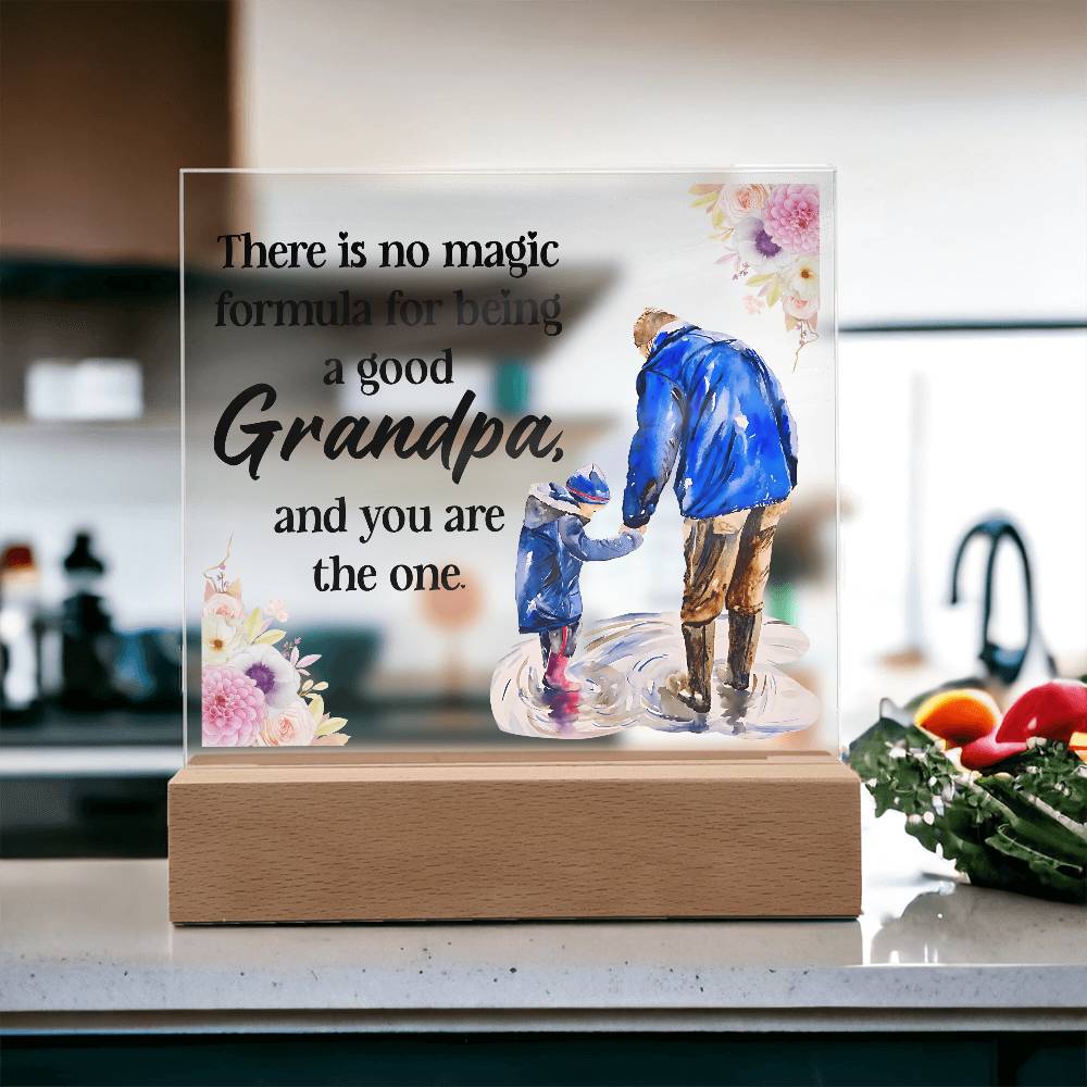 Acrylic Square Design - Grandpa - DearTreasure