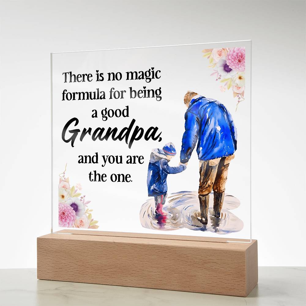 Acrylic Square Design - Grandpa - DearTreasure