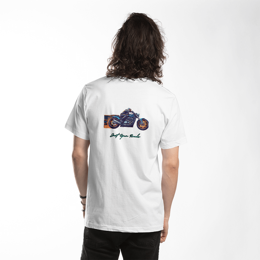 T Shirt:  "No more orders ...Just open roads"