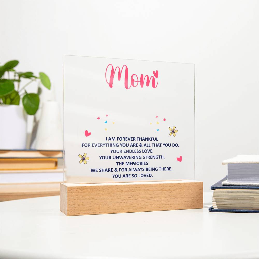 Keepsake Acrylic Bundle - Mom, I am forever thankful - DearTreasure