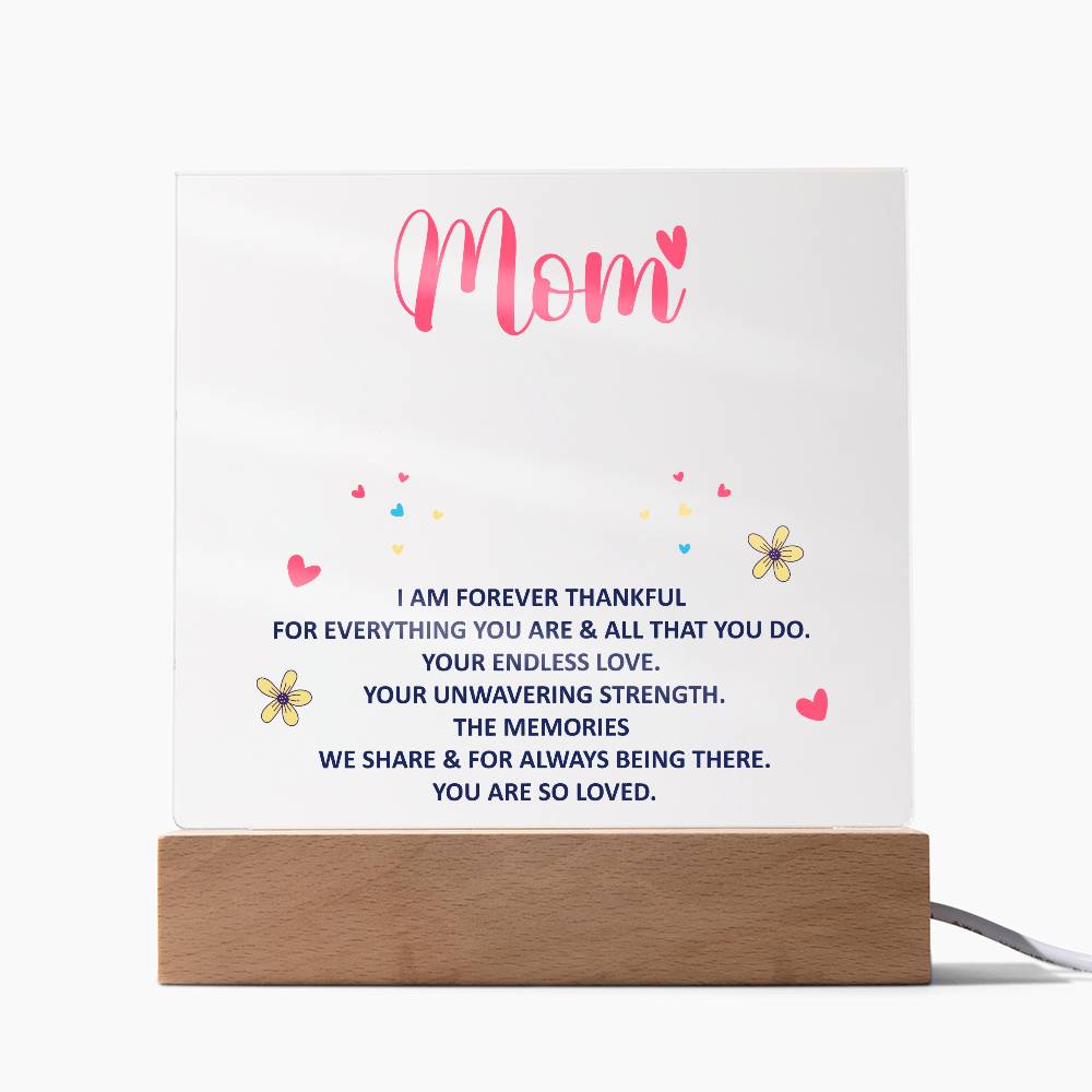Keepsake Acrylic Bundle - Mom, I am forever thankful - DearTreasure