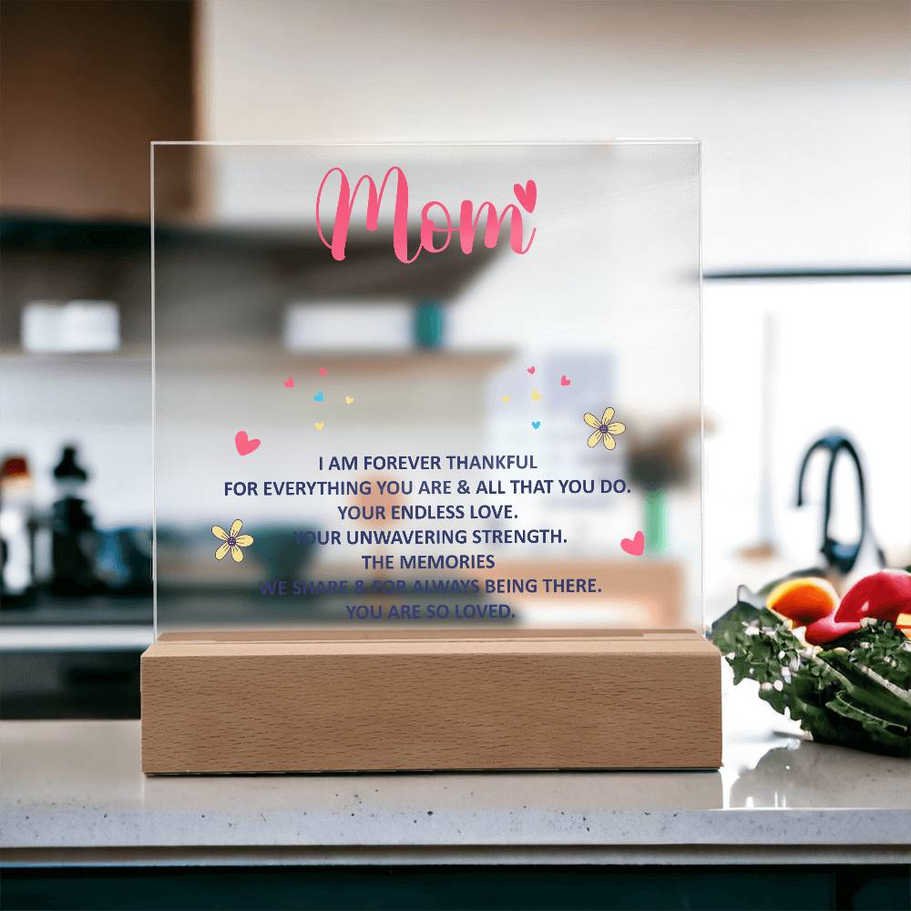 Keepsake Acrylic Bundle - Mom, I am forever thankful - DearTreasure