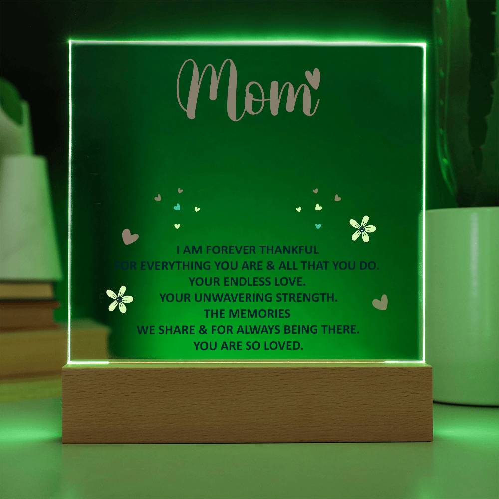 Keepsake Acrylic Bundle - Mom, I am forever thankful - DearTreasure