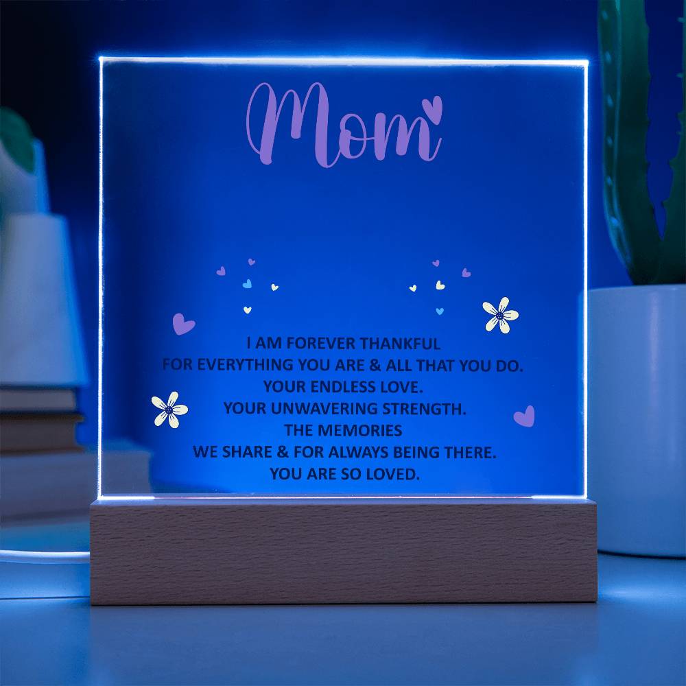Keepsake Acrylic Bundle - Mom, I am forever thankful - DearTreasure