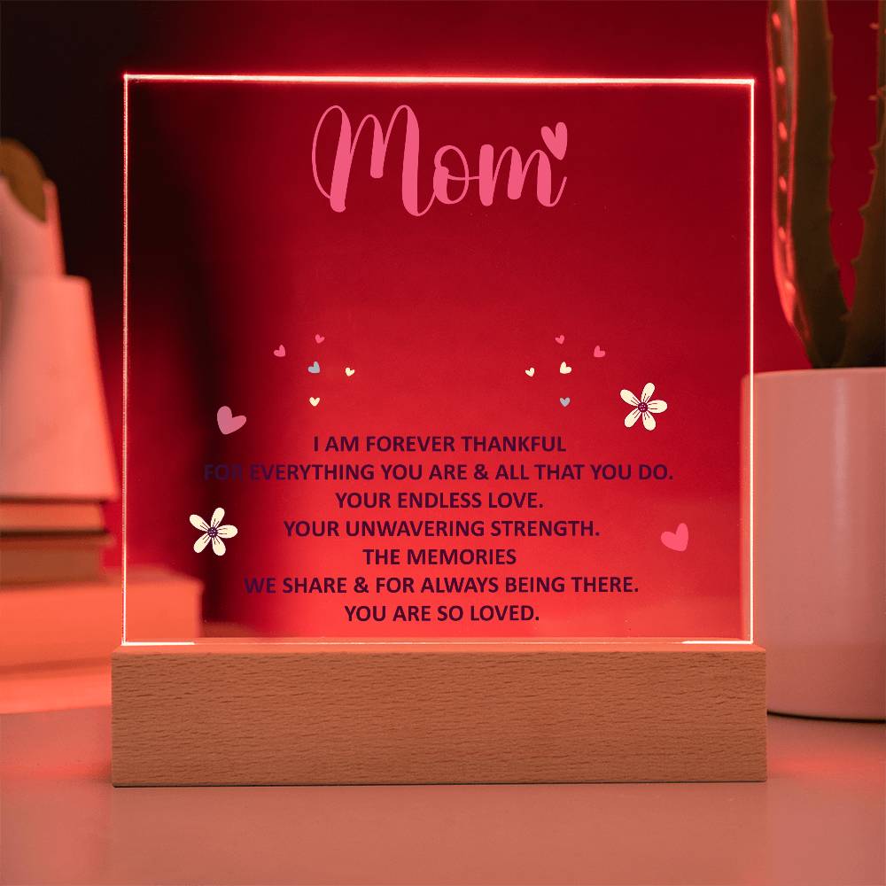 Keepsake Acrylic Bundle - Mom, I am forever thankful - DearTreasure