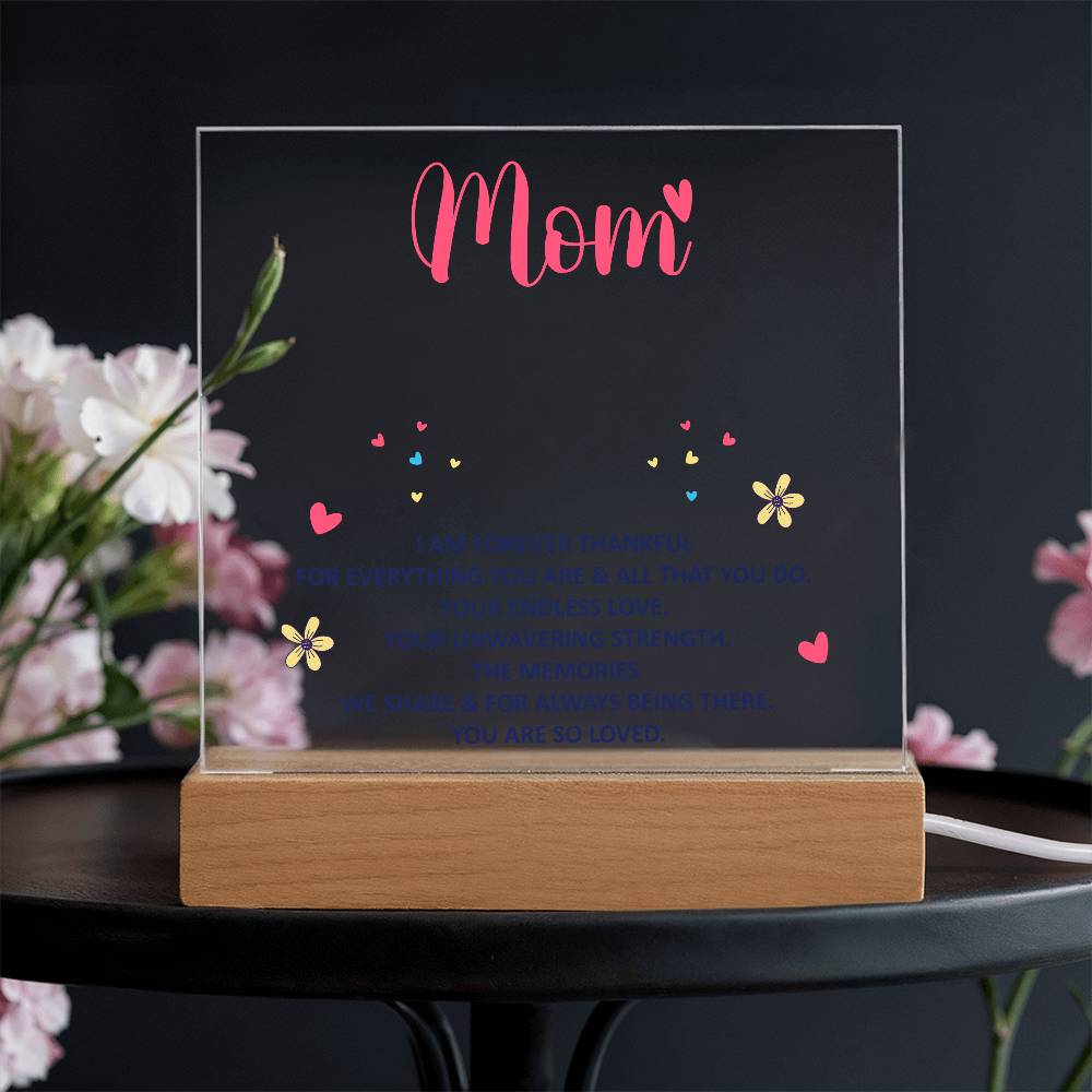 Keepsake Acrylic Bundle - Mom, I am forever thankful - DearTreasure