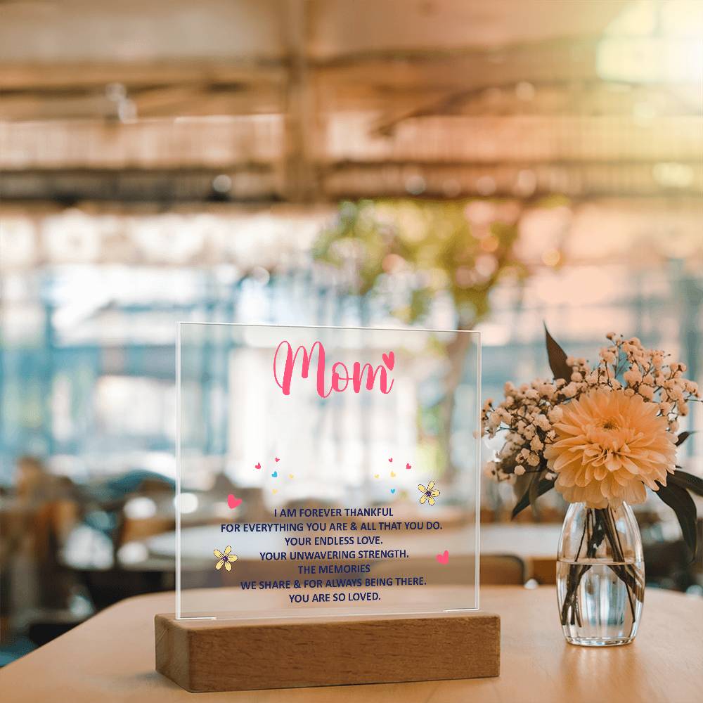 Keepsake Acrylic Bundle - Mom, I am forever thankful - DearTreasure