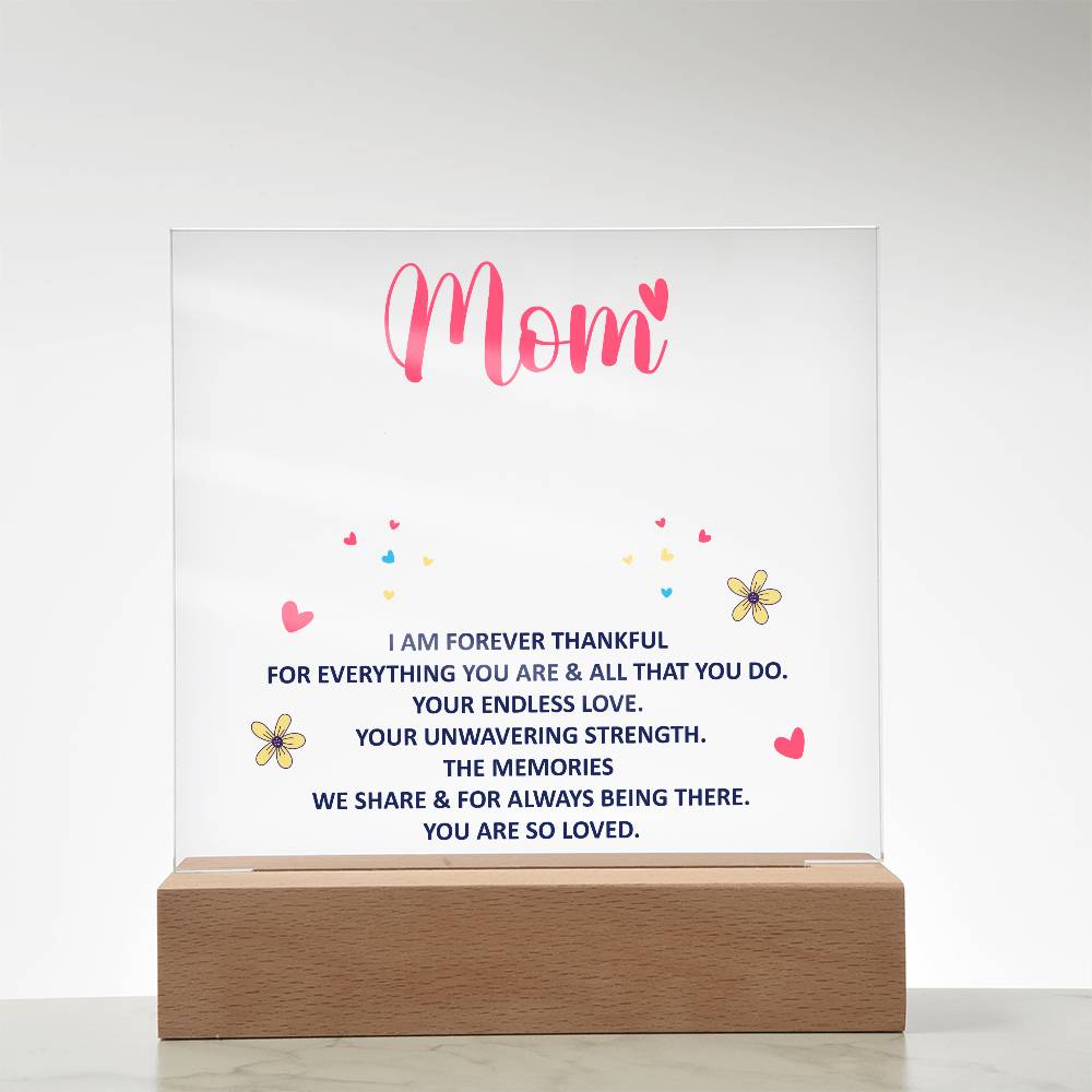 Keepsake Acrylic Bundle - Mom, I am forever thankful - DearTreasure