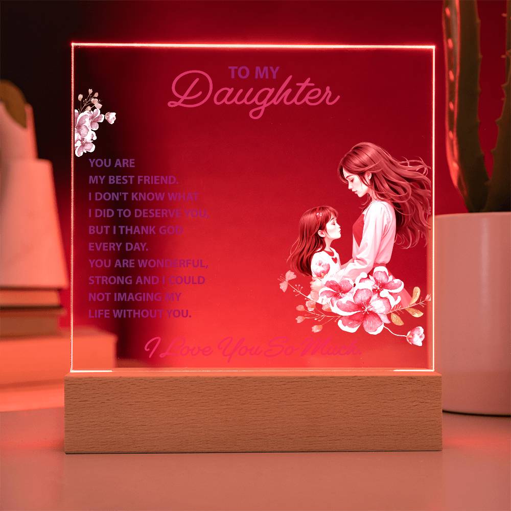 Keepsake Acrylic Bundle - To my daughter, you are my best friend - DearTreasure