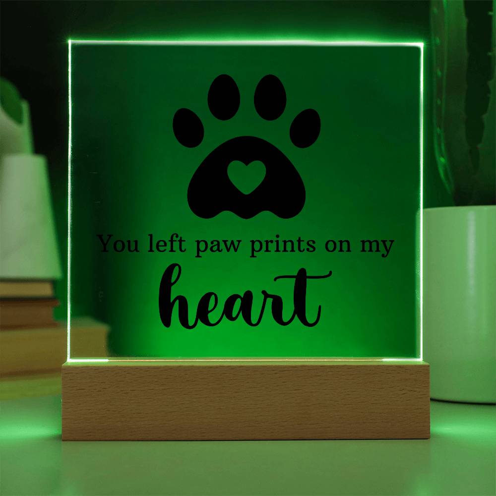 Keepsake Acrylic Bundle - You left pawprints in my heart - DearTreasure