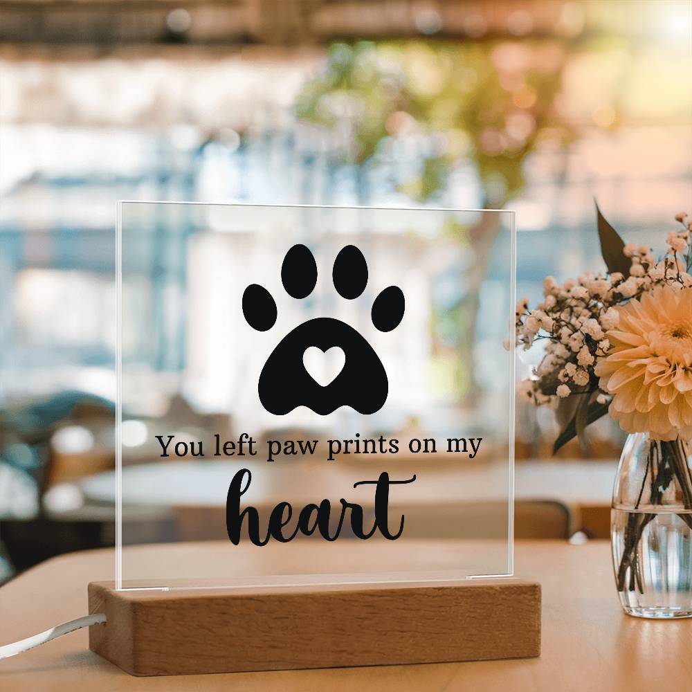 Keepsake Acrylic Bundle - You left pawprints in my heart - DearTreasure