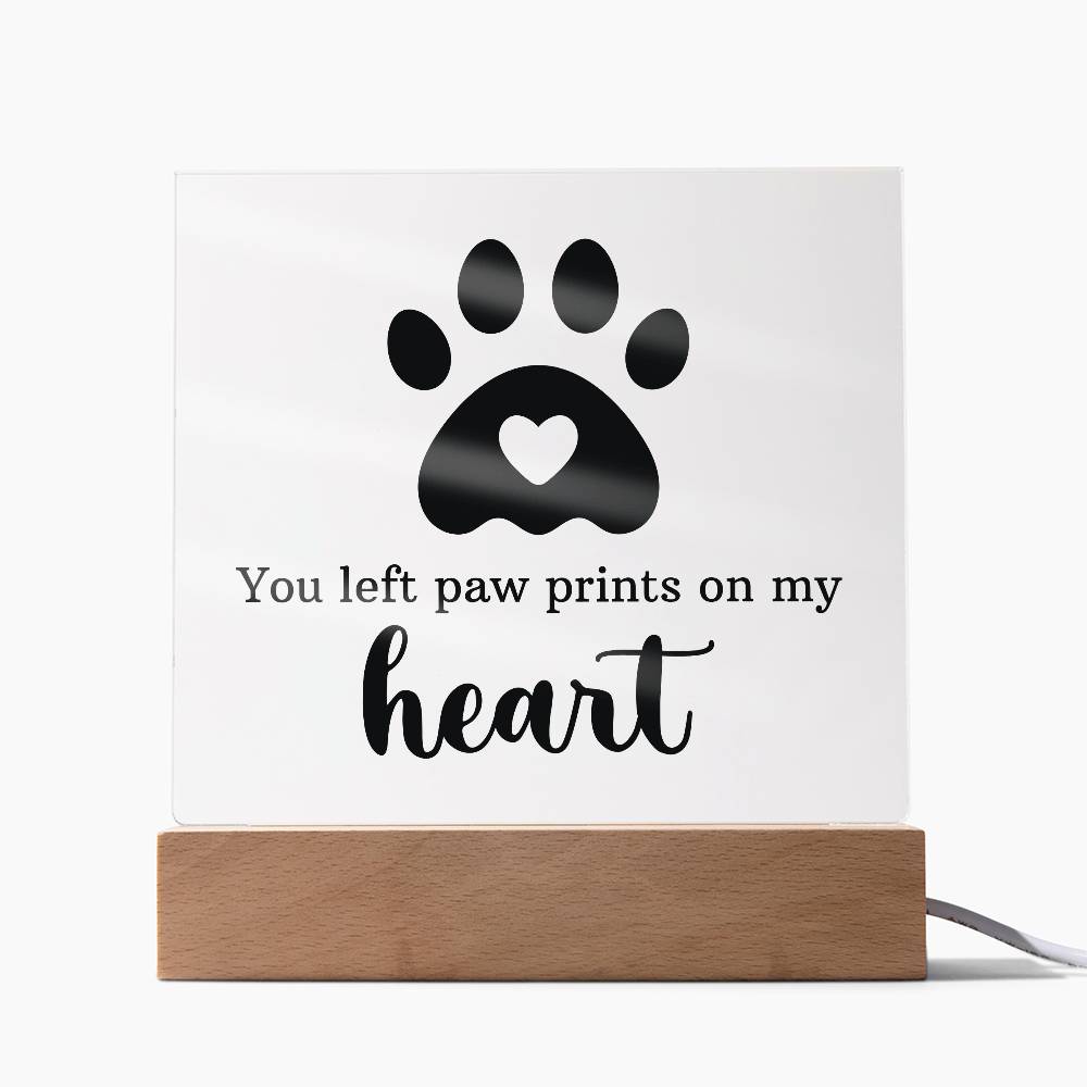 Keepsake Acrylic Bundle - You left pawprints in my heart - DearTreasure