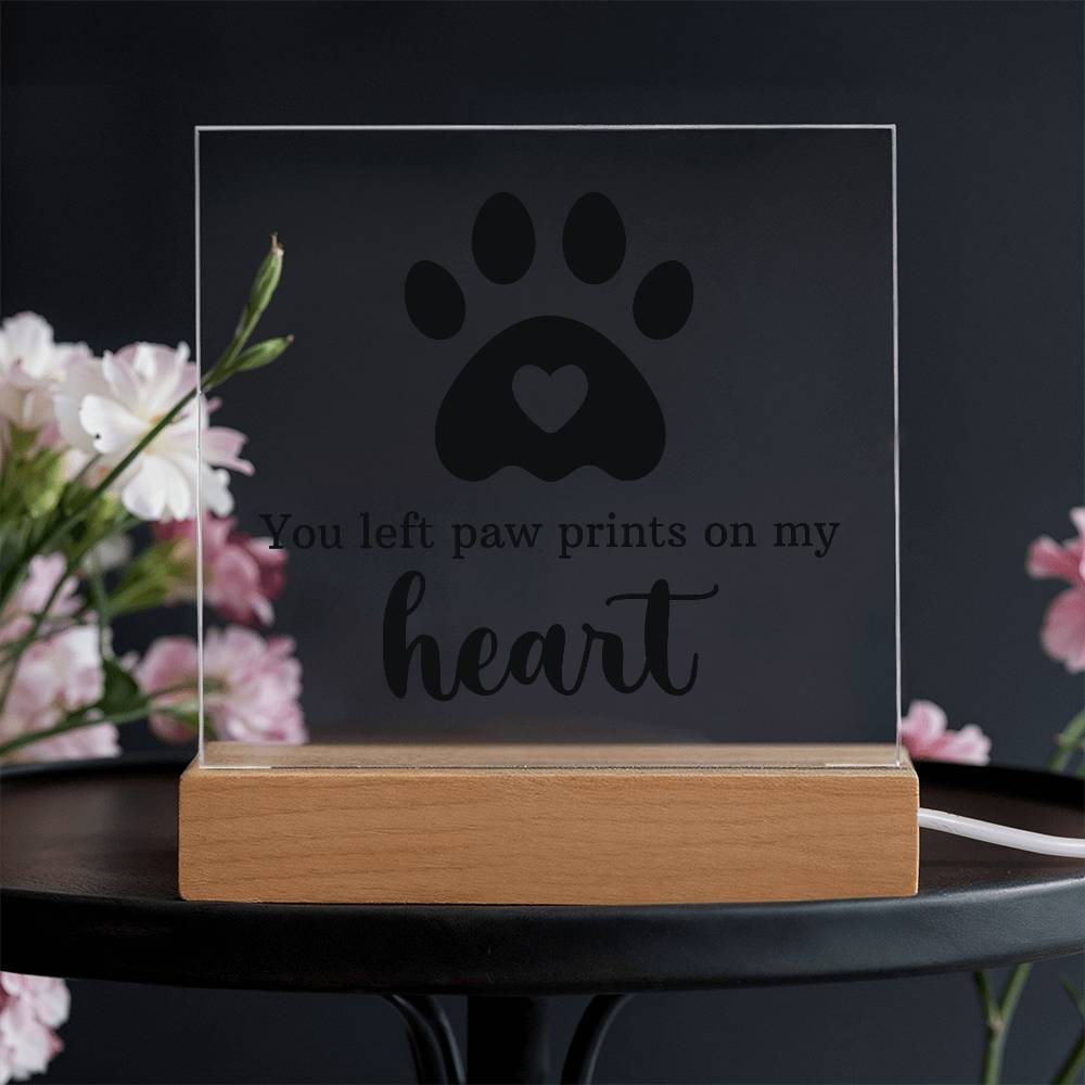 Keepsake Acrylic Bundle - You left pawprints in my heart - DearTreasure