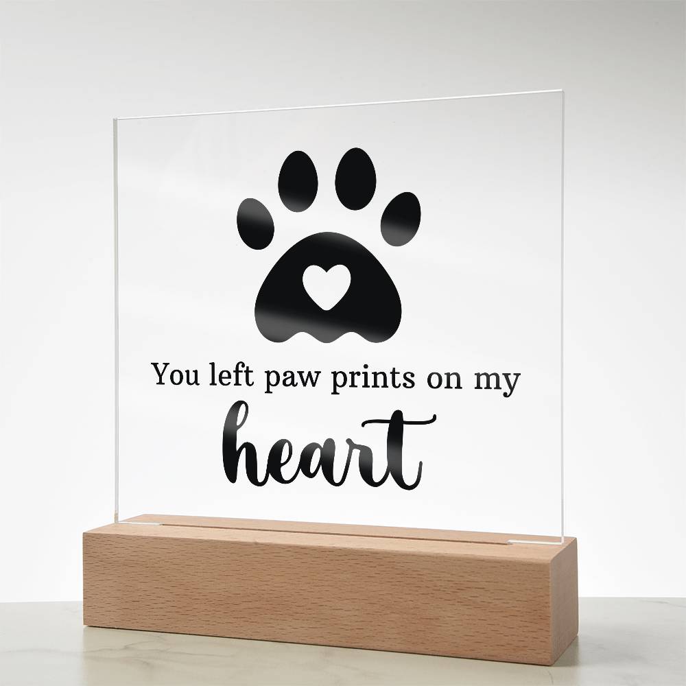 Keepsake Acrylic Bundle - You left pawprints in my heart - DearTreasure