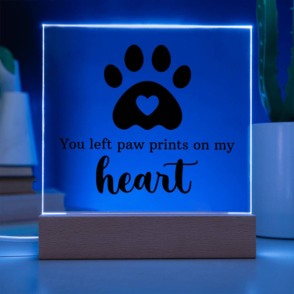Keepsake Acrylic Bundle - You left pawprints in my heart - DearTreasure