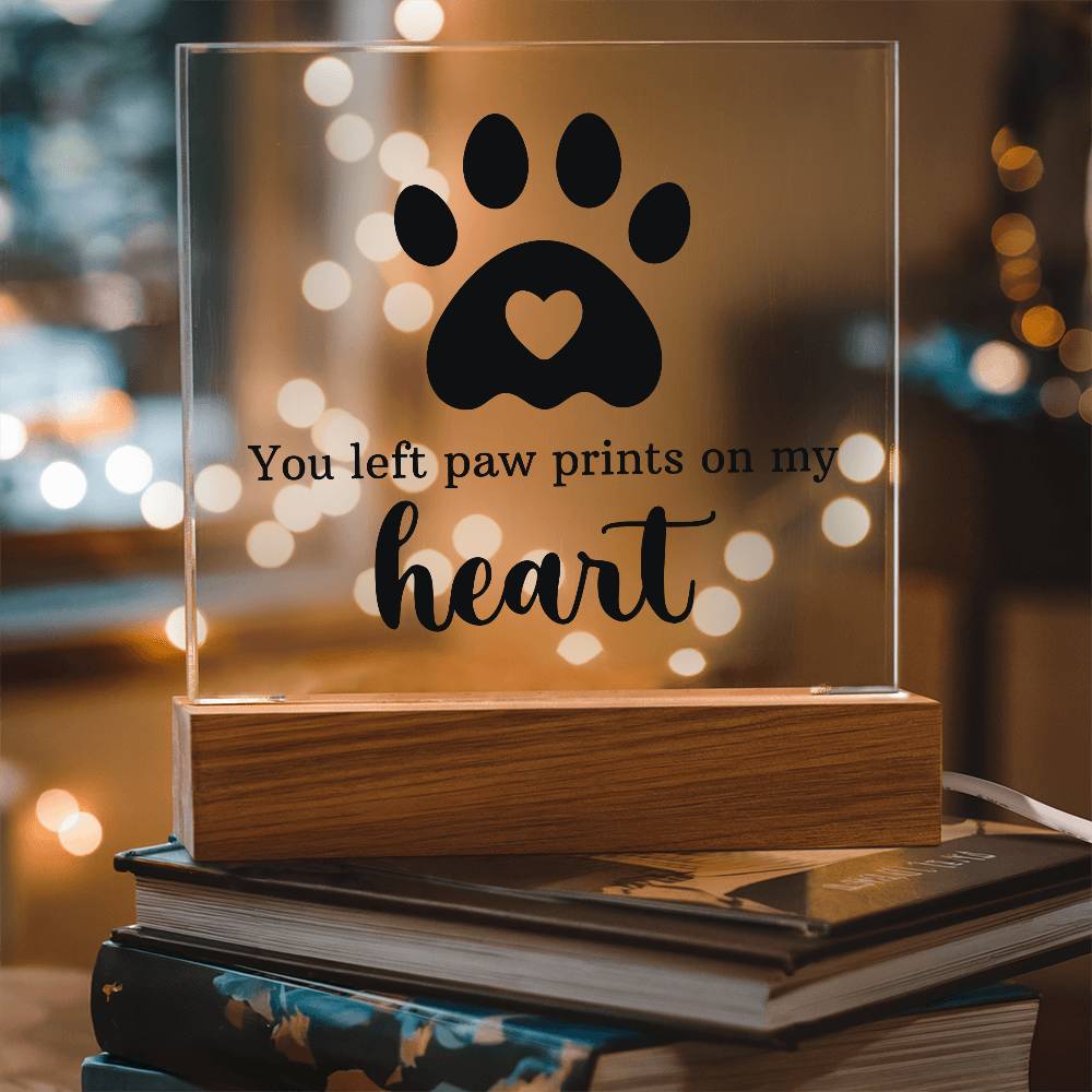 Keepsake Acrylic Bundle - You left pawprints in my heart - DearTreasure