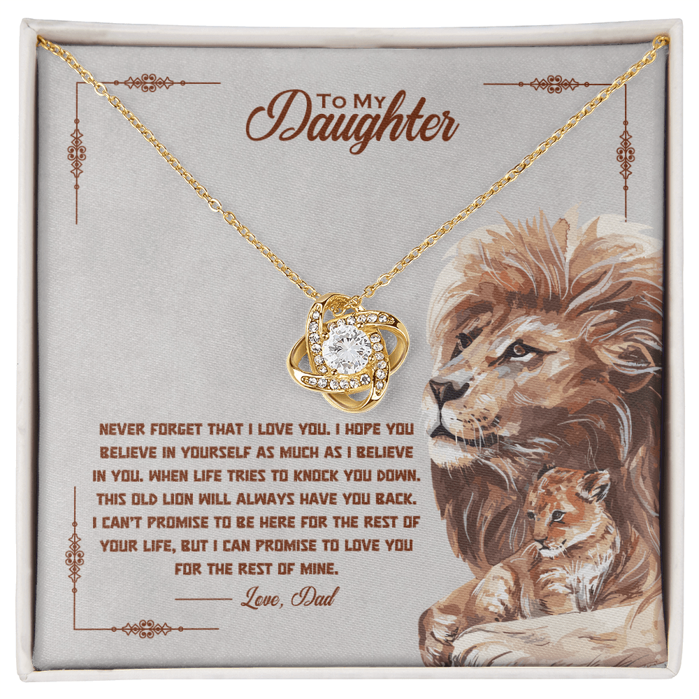 To my beautiful daughter, I promise to love you for the rest of my life - DearTreasure