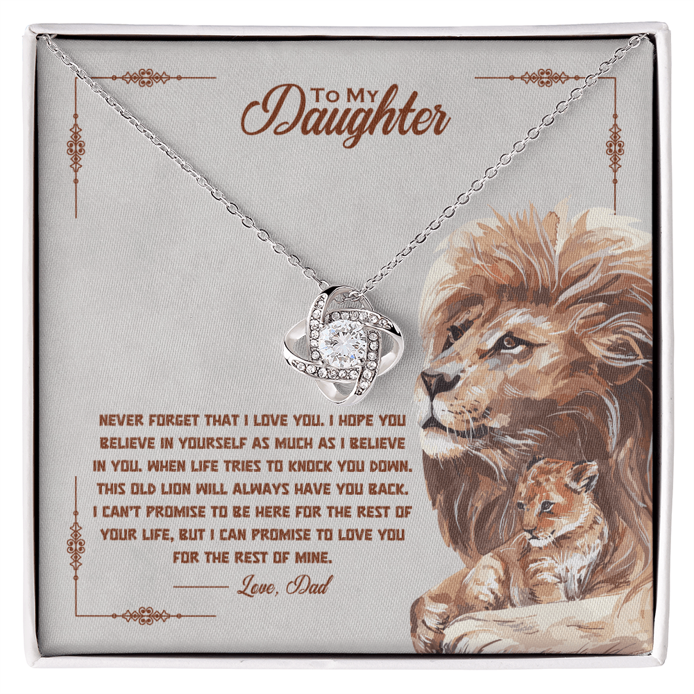 To my beautiful daughter, I promise to love you for the rest of my life - DearTreasure