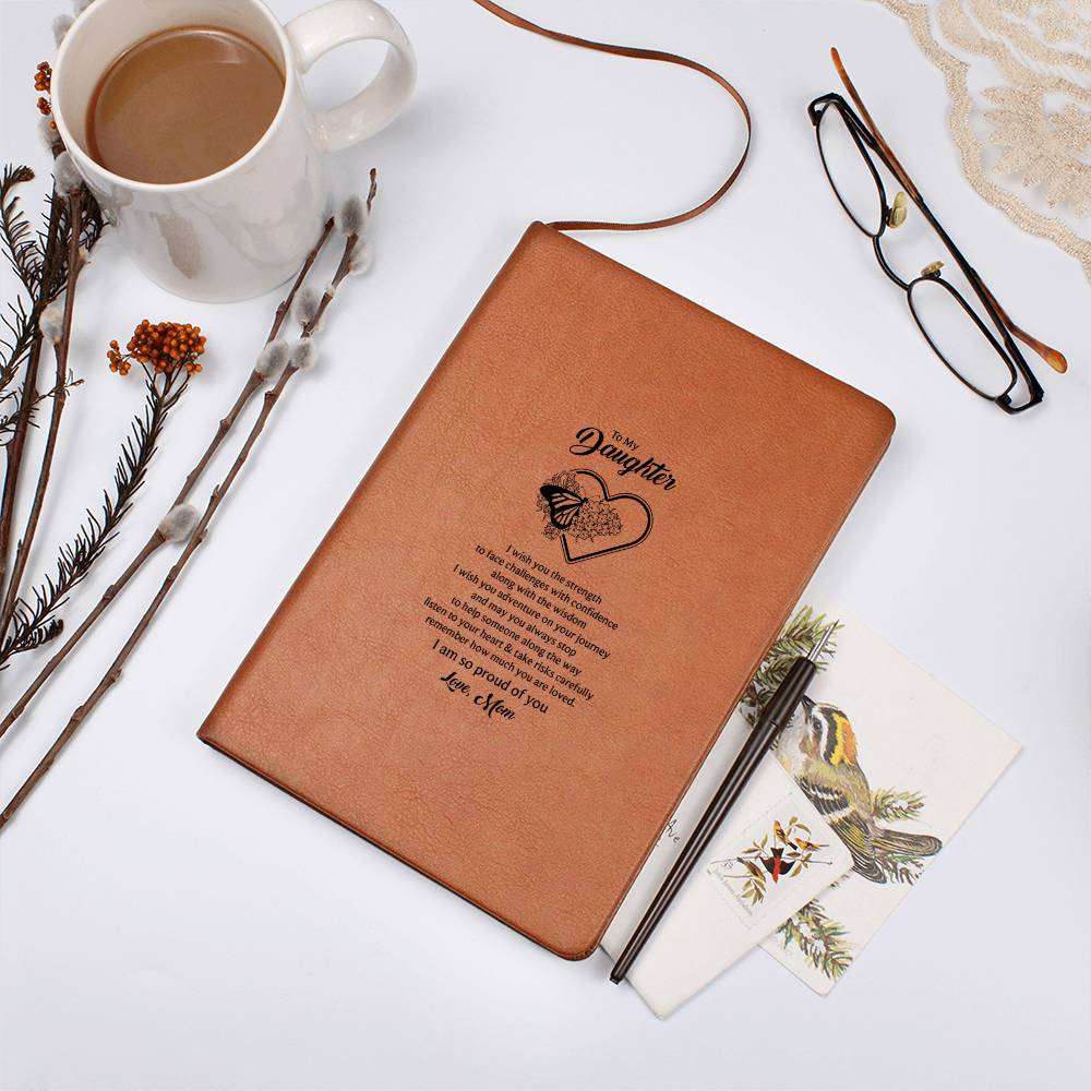 To my daughter, Butterfly Journal - Mom's Love Letter Notebook - DearTreasure
