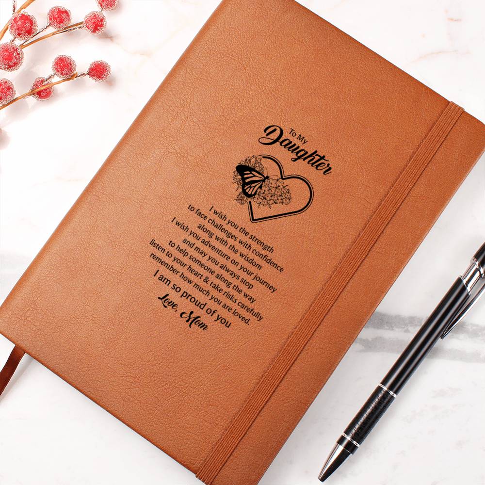 To my daughter, Butterfly Journal - Mom's Love Letter Notebook - DearTreasure