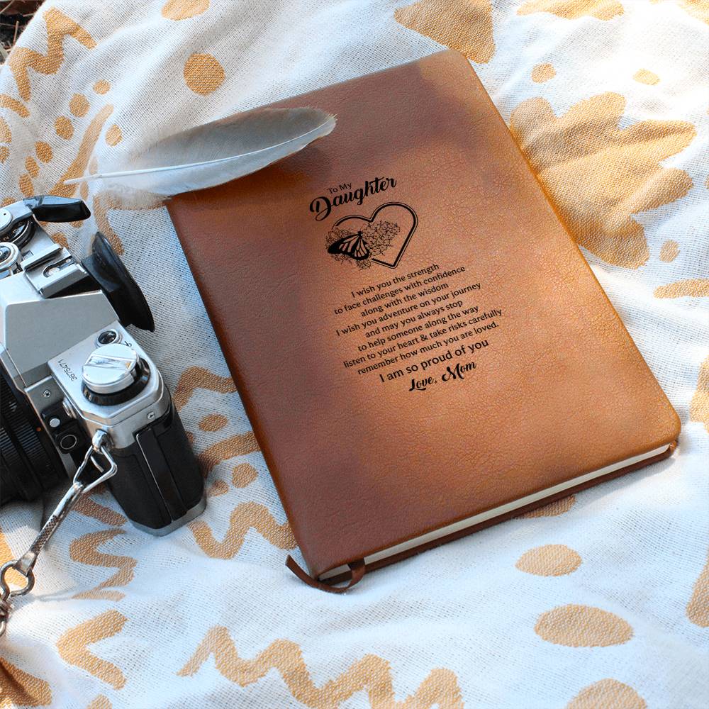 To my daughter, Butterfly Journal - Mom's Love Letter Notebook - DearTreasure
