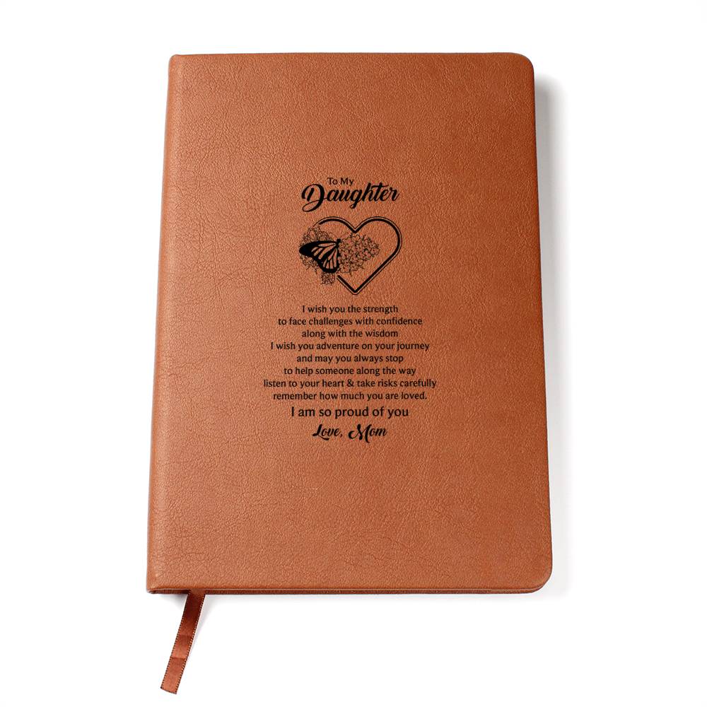 To my daughter, Butterfly Journal - Mom's Love Letter Notebook - DearTreasure