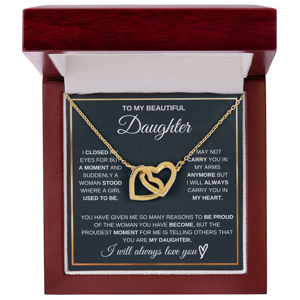 To my daughter, I will always carry you in my heart - DearTreasure