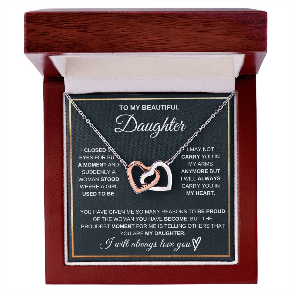 To my daughter, I will always carry you in my heart - DearTreasure