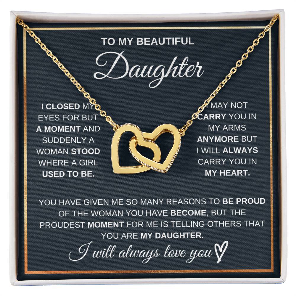 To my daughter, I will always carry you in my heart - DearTreasure