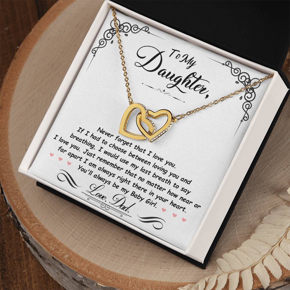 To my daughter, I'm always right here in your heart - DearTreasure