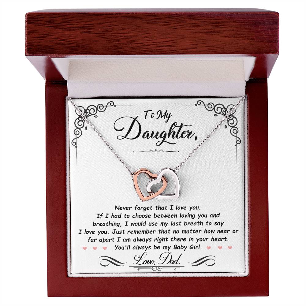 To my daughter, I'm always right here in your heart - DearTreasure