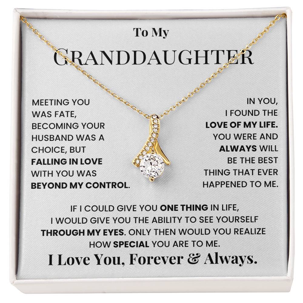 To my granddaughter, I love you, forever and always - DearTreasure