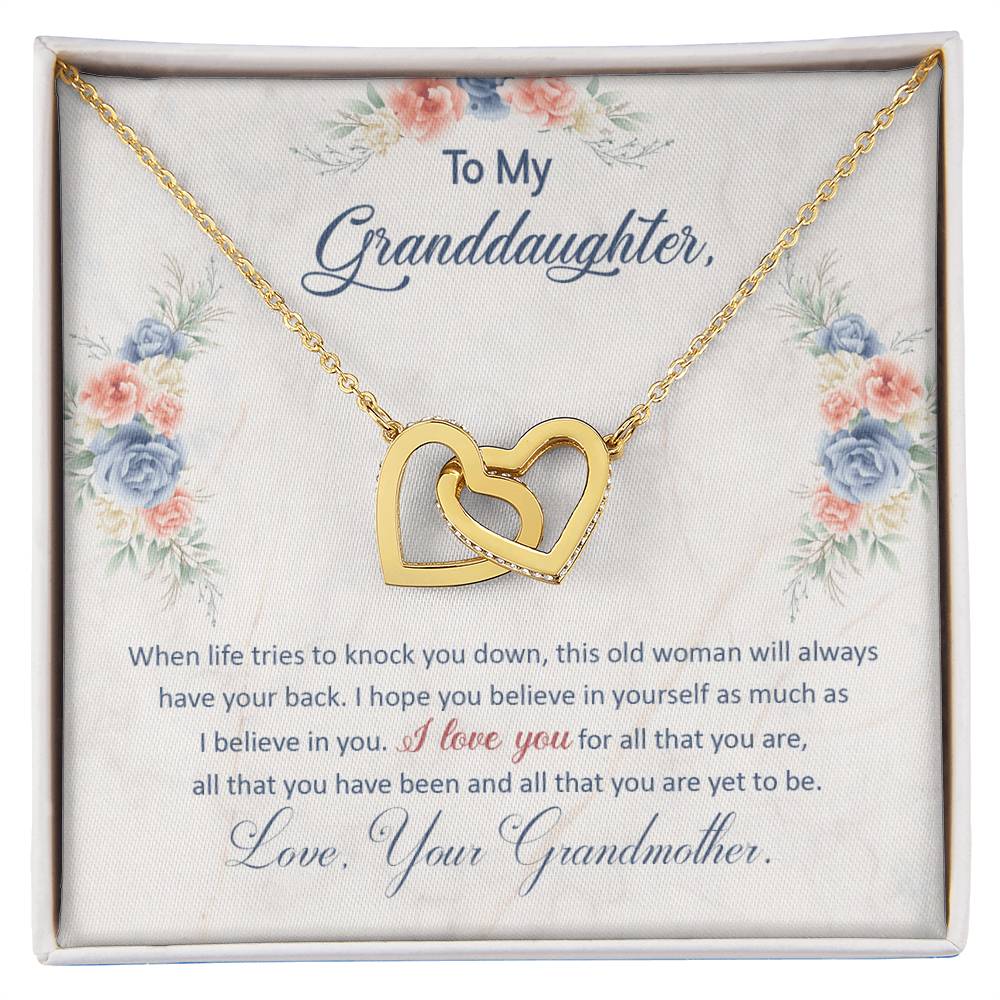 To my granddaughter, this old woman will always have your back - DearTreasure