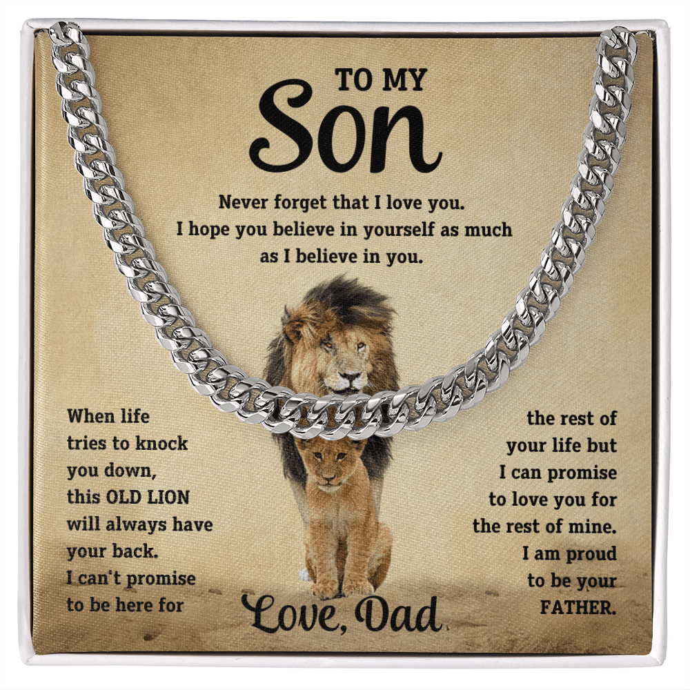 To my son, I am proud to be your father. Love, Dad - DearTreasure