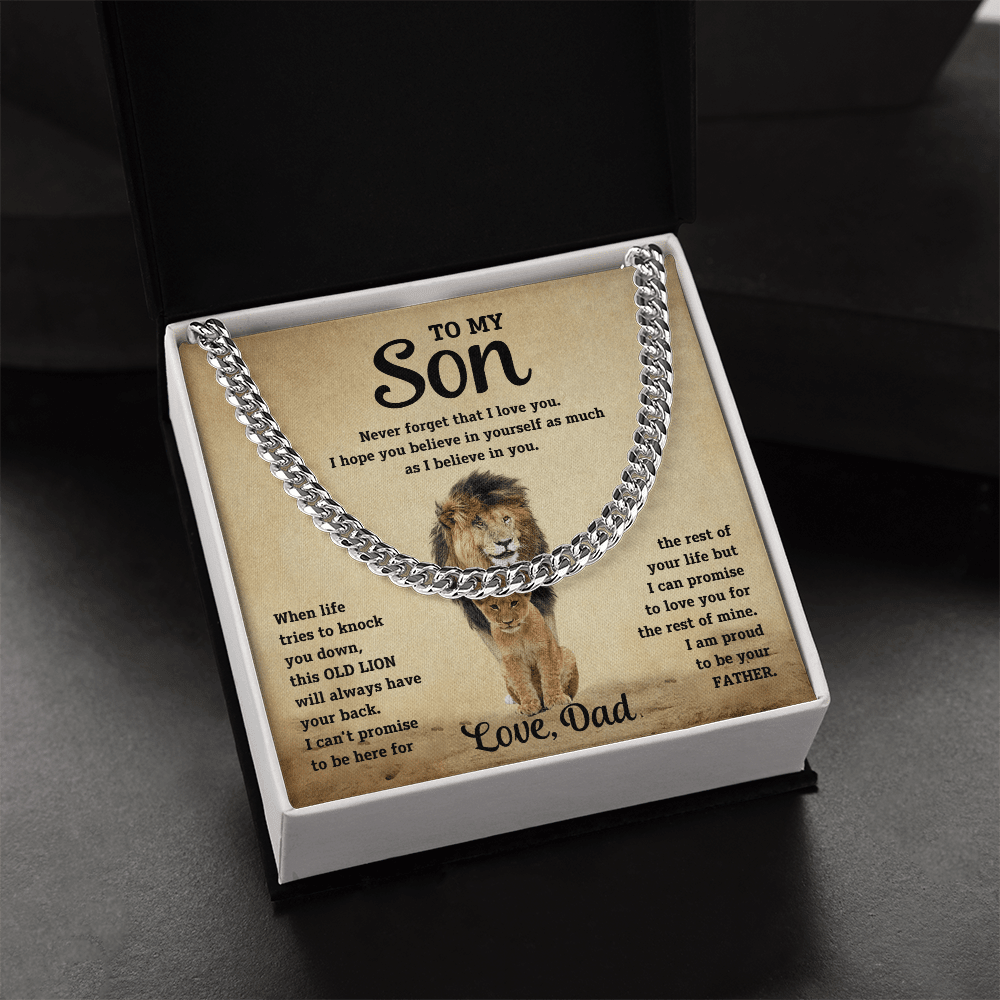 To my son, I am proud to be your father. Love, Dad - DearTreasure