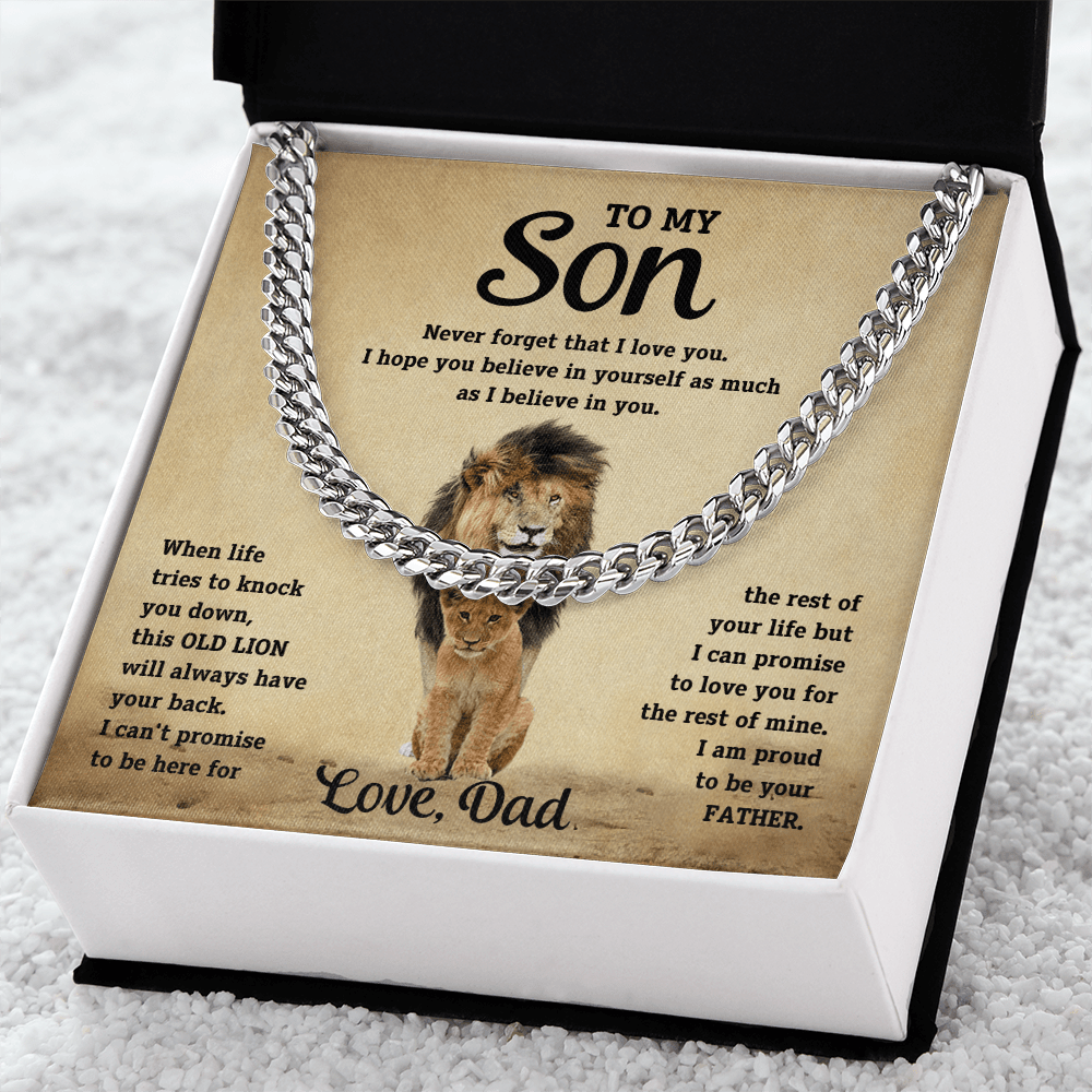 To my son, I am proud to be your father. Love, Dad - DearTreasure