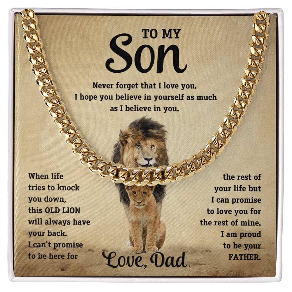 To my son, I am proud to be your father. Love, Dad - DearTreasure