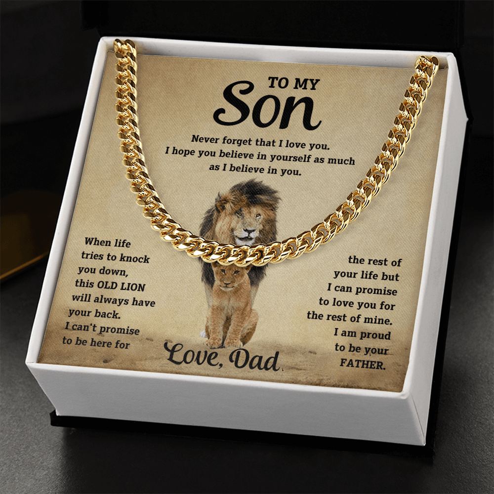 To my son, I am proud to be your father. Love, Dad - DearTreasure