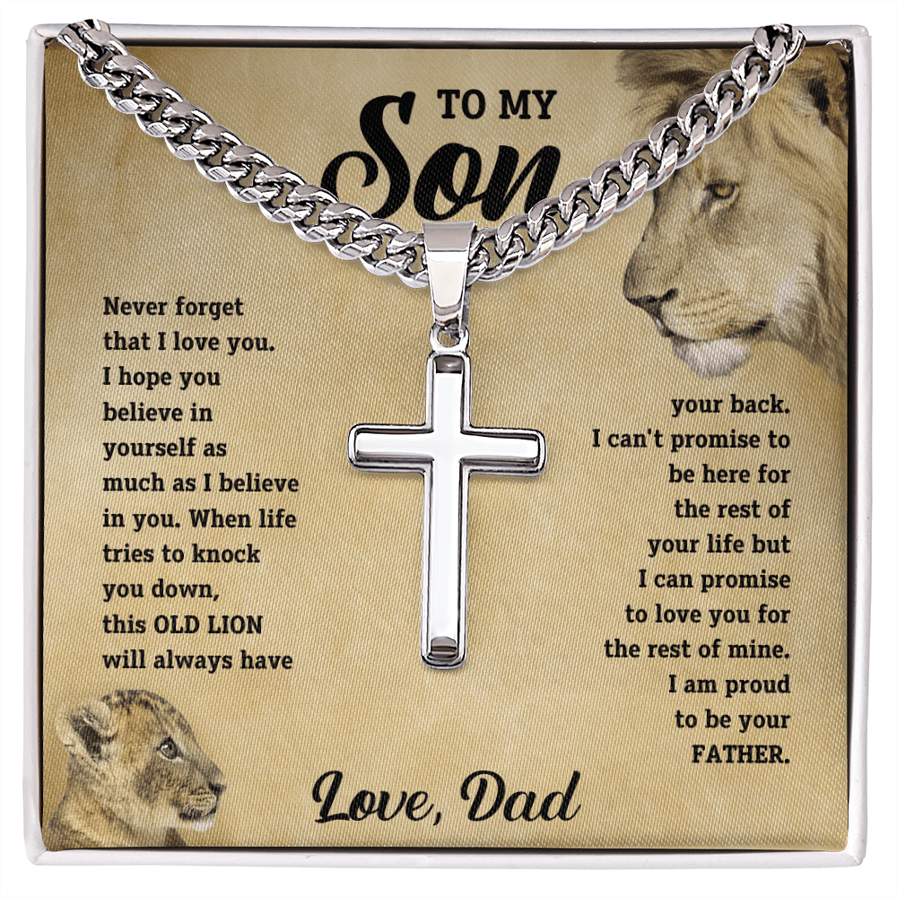 To my son, this old lion will always have your back. Love, Dad - DearTreasure